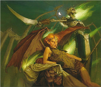 dead, wings, sword, woman HD wallpaper