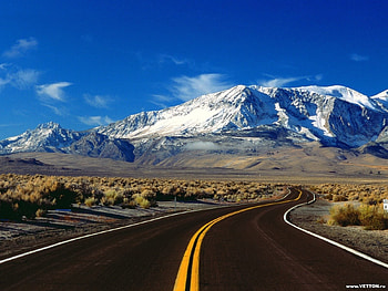 Landscape, Roads, Mountains HD wallpaper