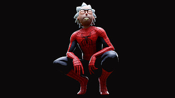 Spider Rick, rick-and-morty, cartoons, tv-shows, rick, morty, animated-tv-series, artist, artwork HD wallpaper