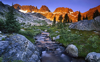 Landscape, Rivers, Mountains HD wallpaper