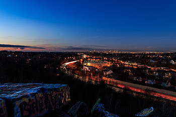 Cities, Sunset, View From Above, Night City, City Lights, Boston HD wallpaper