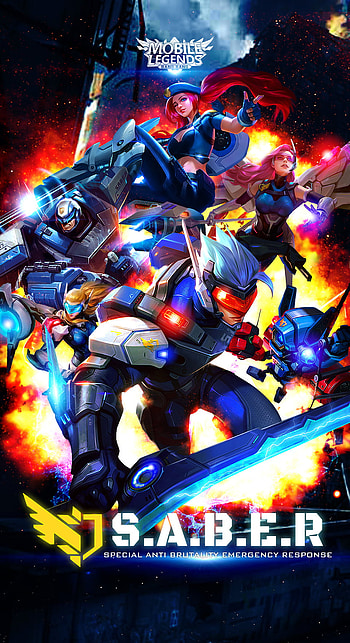 Team Saber 2, Cyclops, Layla, MobileLegends, Freya HD phone wallpaper