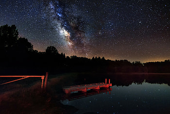 Milky Way, Beautiful scenery, Mobile , Summer HD wallpaper