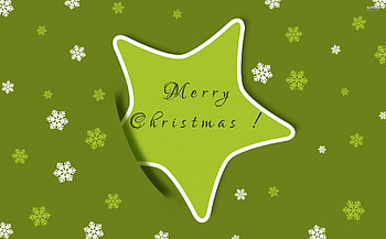 Merry Christmas, Star, Green, Merry, Christmas HD wallpaper