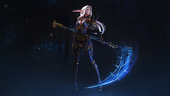 World of Warcraft, Night elf scythe, Immersive , Epic battleground HD wallpaper