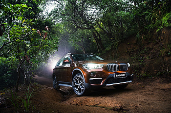 Outdoor, front, BMW X1, luxurious car HD wallpaper