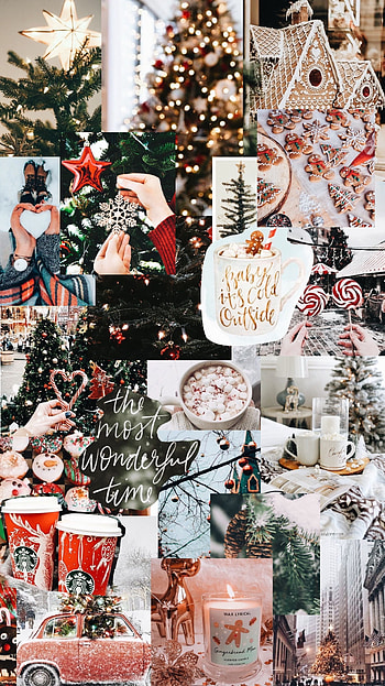 Aesthetic Christmas, NOT MY PIC, ornaments HD phone wallpaper