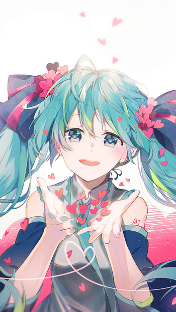 Hatsune Miku Love: Vibrant Vocaloid Anime , Hatsune Miku, Anime, Vocaloid HD phone wallpaper