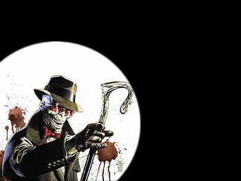 Wanted, skull, comic, fantasy HD wallpaper