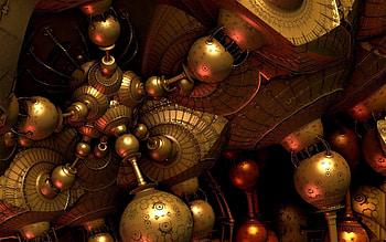 Shine, Light, 3D, Metal, Mechanism, Device HD wallpaper