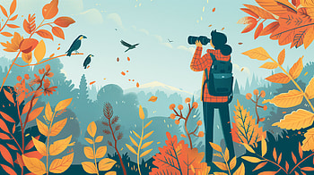 Autumn Birdwatching Adventure, birdwatching, nature, graphy, Autumn, Wildlife HD wallpaper