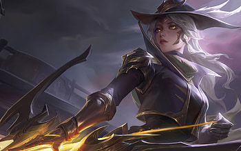 Ashe Project splash art, by John Anderson, League of Legends, Gaming HD wallpaper