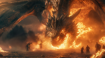 Epic Fantasy Dragon : Fiery Majesty Unleashed, dragon, fantasy HD wallpaper