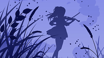 Anime Your Lie In April, your-lie-in-april, anime, artwork, artist, digital-art, anime-girl, violin, deviantart HD wallpaper