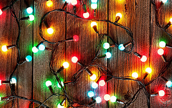 Christmas lights , Festive display, Captivating lights, Holiday atmosphere HD wallpaper
