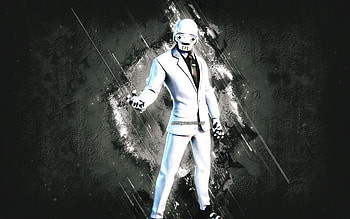 Fortnite GHOST Enforcer Skin, Fortnite, main characters, white stone background, GHOST Enforcer, Fortnite skins, GHOST Enforcer Skin, GHOST Enforcer Fortnite, Fortnite characters HD wallpaper