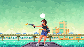Lucia From Gta Vi 8bit, gta-6, gta, games, xbox-games, ps5-games, pc-games, 2025-games, video-games, 8-bit, artstation HD wallpaper