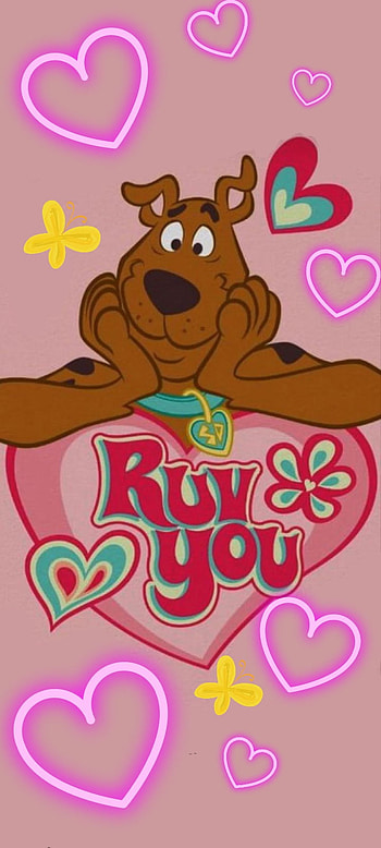 Ruv scooby, love, scoobydoo, cartoon, doo, hearts, toon, dog HD phone wallpaper