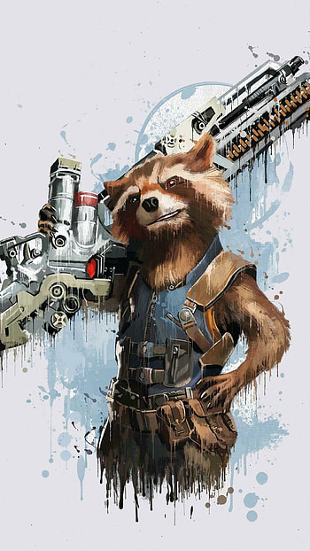 Rocket Raccoon , backgrounds, Mischievous and lovable character HD phone wallpaper