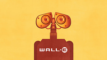 Wall E Minimal, wall-e, pixar, disney, movies, minimalism, minimalist, yellow, artist, artwork, digital-art HD wallpaper