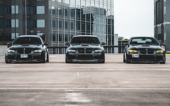 BMW 3 Series, tuning, BMW E92, black cars, BMW E90, German cars, E92, E90, M3 tuning, BMW HD wallpaper
