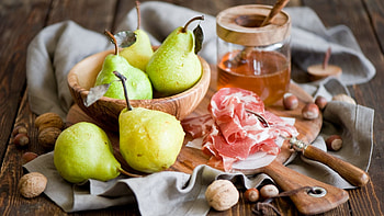 Jamon, Pear HD wallpaper