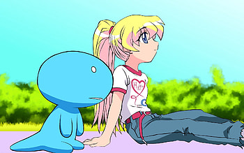 Anime, Sight, Opinion, Girl, Being, Creature, Blonde HD wallpaper