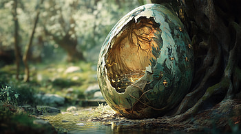 Enchanted Egg: A Stunning Fantasy, fantasy, egg, fantasy egg, nature HD wallpaper