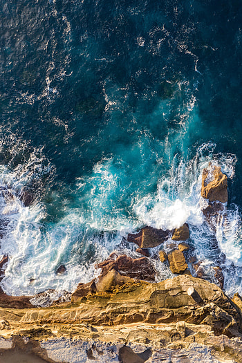 Nature, Waves, Rock, Foam, Surf HD phone wallpaper