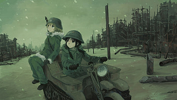 Shoujo Shuumatsu Ryokou, Anime, post apocalyptic, Sci Fi, Sci Fi Anime HD wallpaper
