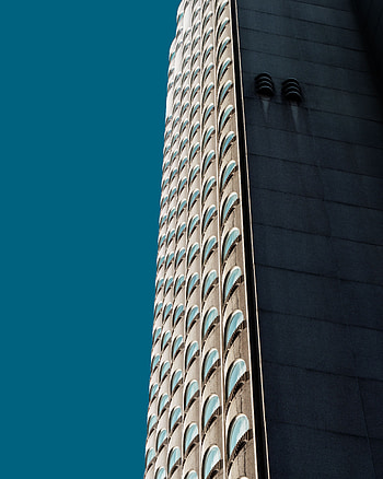 Windows, Architecture, Skyscraper, Building, Minimalism, Facade, Multi-Storey, Multistory HD phone wallpaper