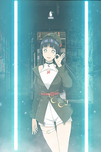 hinata, naruto, neon, boruto, larx, animegirl, anime HD phone wallpaper