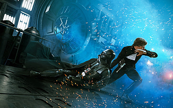 Darth Vader, Luke Skywalker HD wallpaper