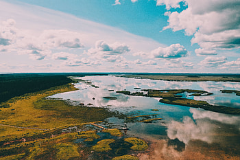 Landscape, Nature, Water, Rivers, View From Above, Earth, Land HD wallpaper
