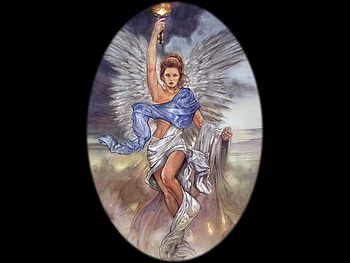 Victory, angel, fantasy, female HD wallpaper