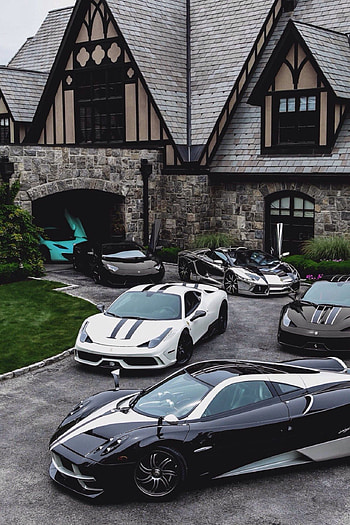 Luxury Car House, Exotic Houses HD phone wallpaper