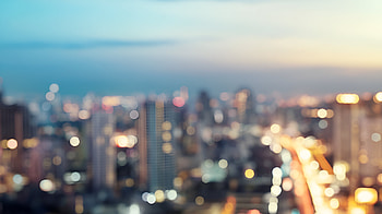 Blurred City Lights — Quad, Blur, City HD wallpaper