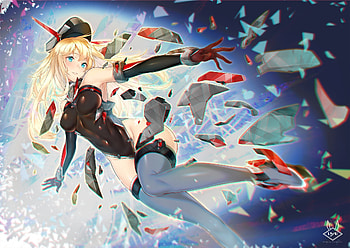 power, magic, blonde, anime, girl, fly, school HD wallpaper