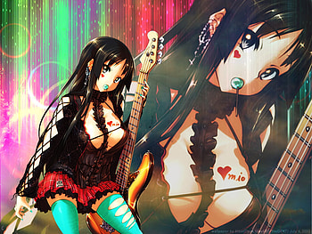 K-ON - Mio Akiyama, sexy, anime girl, mio, k-on HD wallpaper