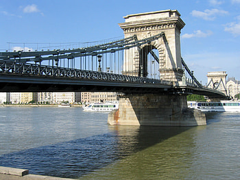Chain bridge, bridge, hungary, danube, budapest HD wallpaper