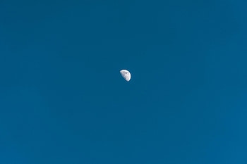 Sky, Moon, Minimalism, Evening, Ball HD wallpaper