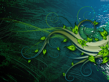 KOOL, branch, vector, leaves, tree HD wallpaper