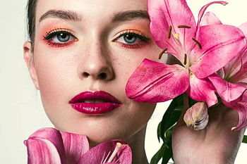 ღ, Flowers, Woman, Face, Look HD wallpaper