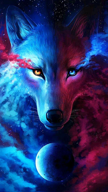 Badass Wolf HD phone wallpaper