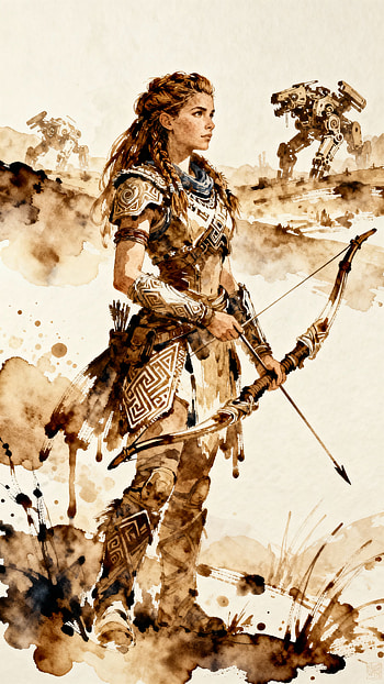 Aloy - Horizon Series: Dawn Hunt Mobile, Aloy (Horizon Series) HD phone wallpaper