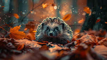 Hedgehog Autumn Magic - Animal, Animal, hedgehog HD wallpaper