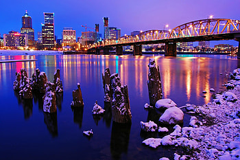 Portland, Travelling, Trip, Winter HD wallpaper