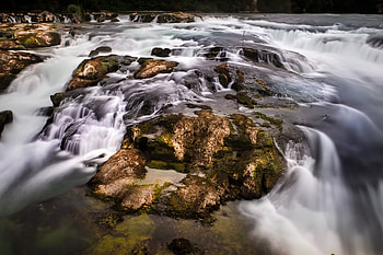 Nature, Water, Stones, Waterfall, Flow, Moss, Stream HD wallpaper