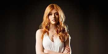 Pretty, actress, Katherine McNamara, red head HD wallpaper