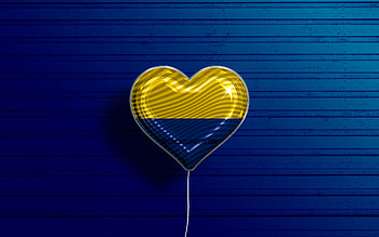 I Love Perlis, , realistic balloons, blue wooden background, Day of Perlis, malaysian states, flag of Perlis, Malaysia, balloon with flag, States of Malaysia, Perlis flag, Perlis HD wallpaper